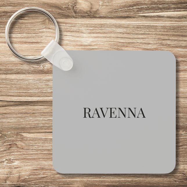 Chaveiro Greige Luxury Personalized Serif Name Gift For Her (Criador carregado)