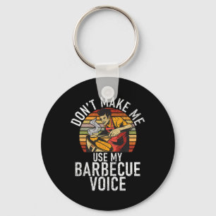 Chaveiro Grelhe Não Me Faça Usar Minha Voz De Churrasco Gre