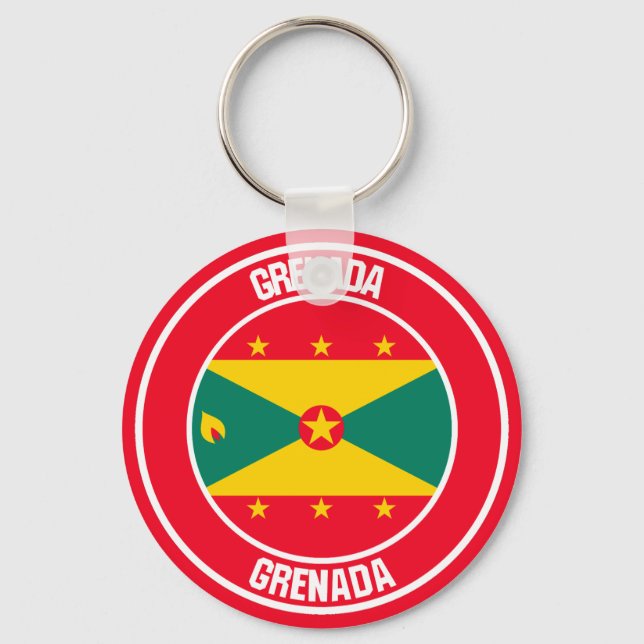 Chaveiro Grenada Round Emblem (Frente)