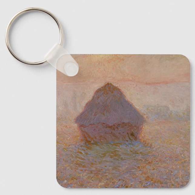 Chaveiro Gretenstack de Claude Monet, Sun no Monte (1891) (Frente)