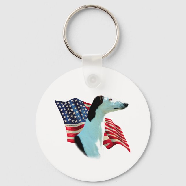 Chaveiro Greyhound Flag (Frente)