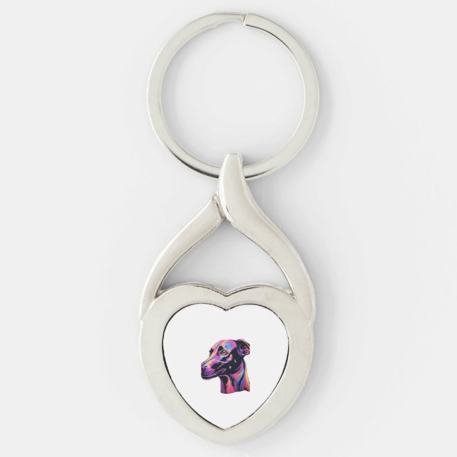Chaveiro Greyhound Neon Design (Frente)