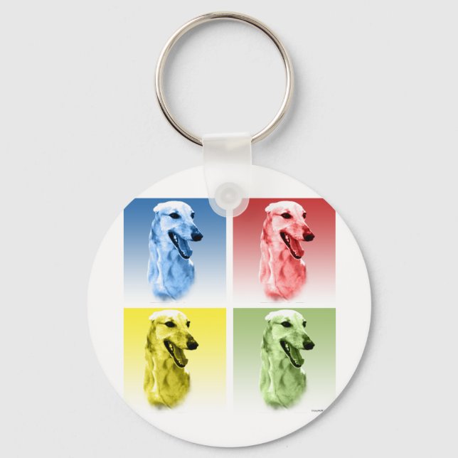 Chaveiro Greyhound Pop Art (Frente)