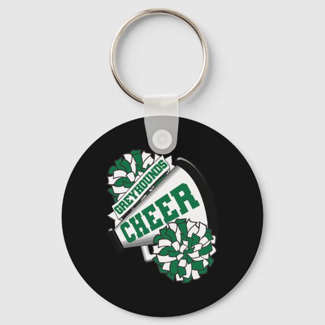Chaveiro Greyhounds Cheer Ck Para Espírito de Torcida Escol (Frente)