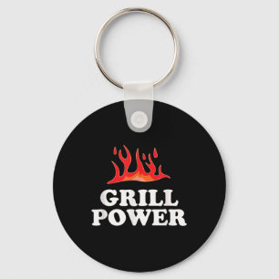 Chaveiro Grill Power - Engraçado Slogan de Churrasco Barbeq