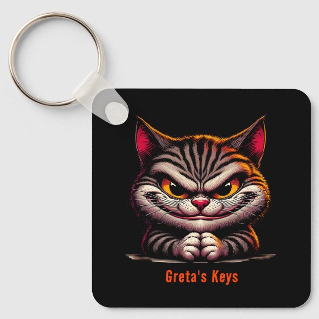 Chaveiro Grimacing Cat (Frente)