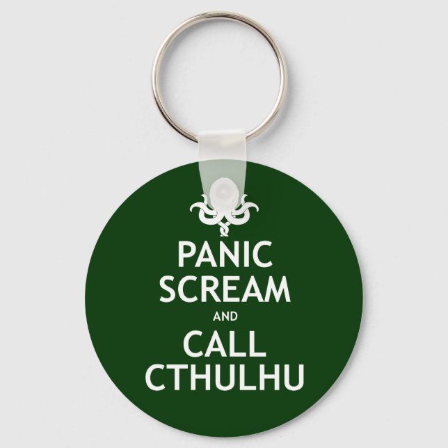 Chaveiro Gritar de Pânico e Chame Cthulhu (Frente)