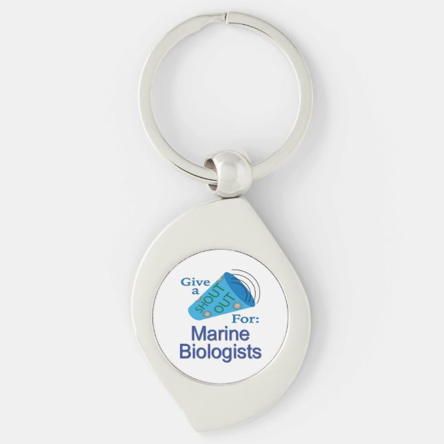 Chaveiro Gritar para Biólogos Marinhos (Frente)