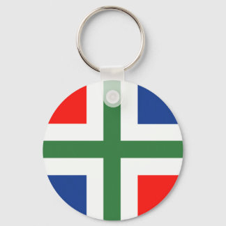 Chaveiro Groningse vlag sleutelhanger