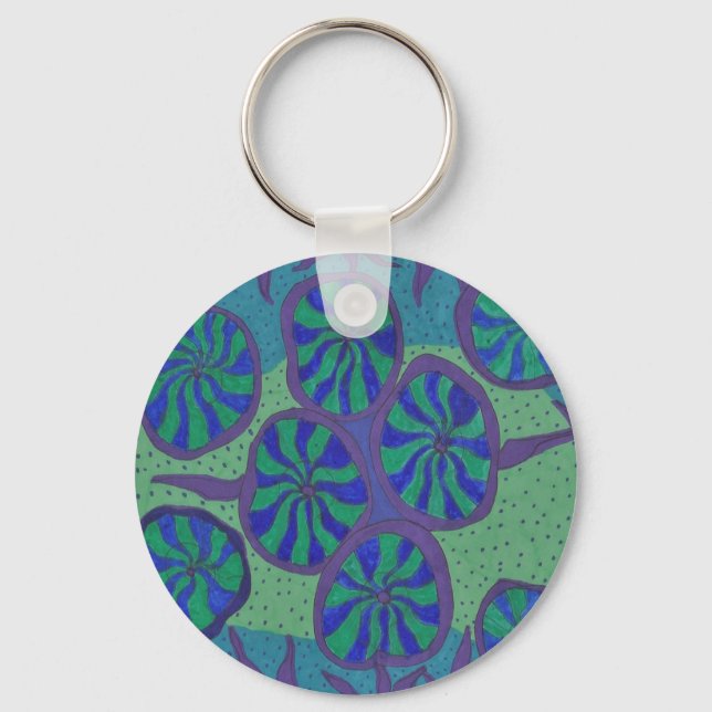 Chaveiro Groove do Oceano Azul (Frente)