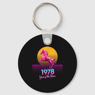 Chaveiro Groovy 2026 Ano do Cavalo 1978 48º Aniversário Lun