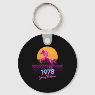 Chaveiro Groovy 2026 Ano do Cavalo 1978 48º Aniversário Lun