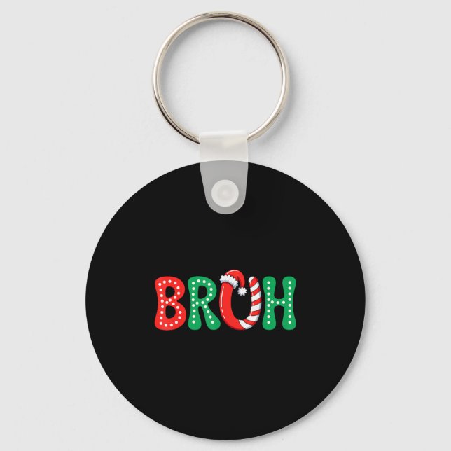 Chaveiro Groovy Bruh Natal Engraçado Xmas Crianças Adolesce (Frente)