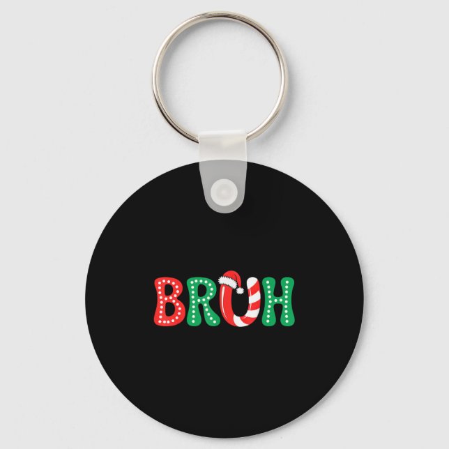 Chaveiro Groovy Bruh Natal Engraçado Xmas Crianças Adolesce (Frente)