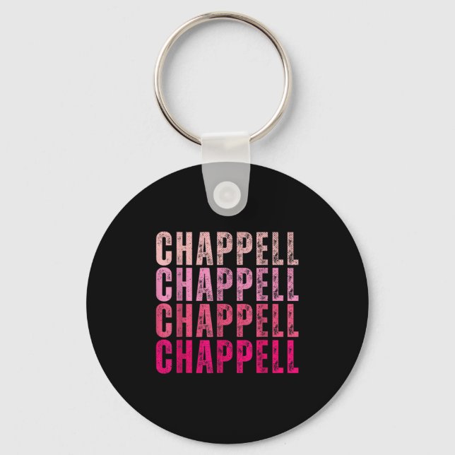 Chaveiro Groovy Chappell First Name D Chappell Tees Meme  (Frente)