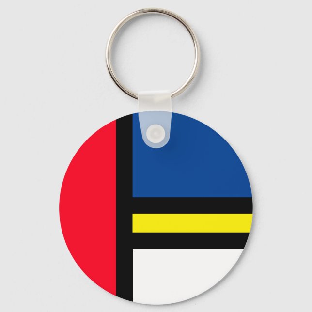 Chaveiro Groovy Colorful Modern Style Abstrato Art (Frente)