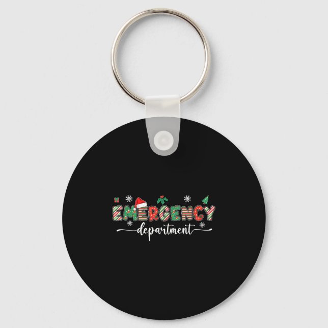 Chaveiro Groovy Emergency Department Christmas Santa Er Cre (Frente)