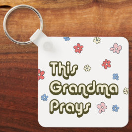 Chaveiro Groovy, Esta Vovó Preza Floral