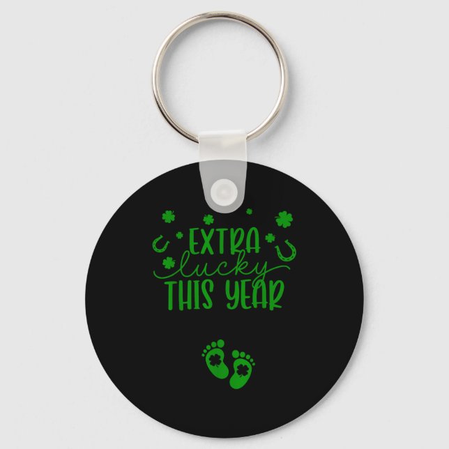 Chaveiro Groovy Extra Lucky This Year Irish Pregnancy St Pa (Frente)