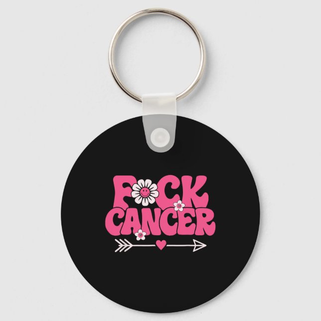 Chaveiro Groovy Fck Cancer (Frente)