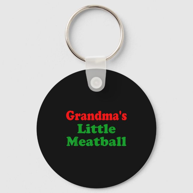 Chaveiro Groovy Grandmas Little Meatball Funny Italian Fami (Frente)