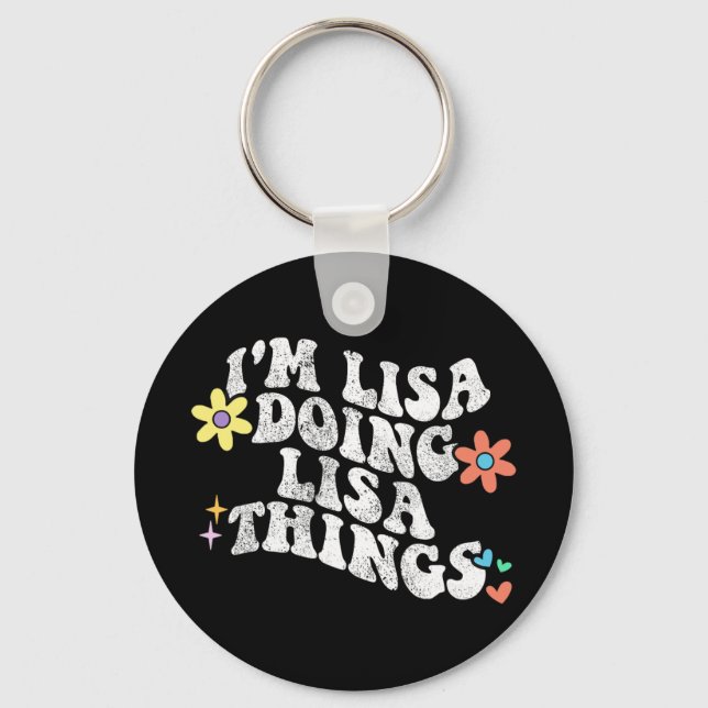 Chaveiro Groovy Im Lisa Fazendo Coisas Engraçadas Da Mãe (Frente)