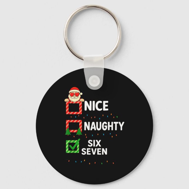 Chaveiro Groovy Naughty Six Seven 67 Christmas Family Xmas  (Frente)