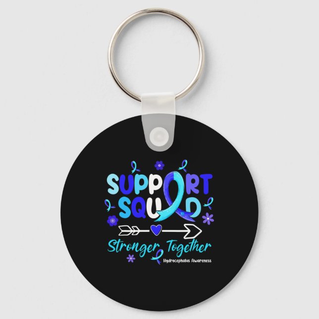 Chaveiro Groovy Support Squad Blue Ribbon Hydrocephalus Awa (Frente)