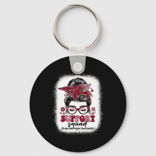 Chaveiro Groovy Support Squad Messy Bun Brain Aneurysm