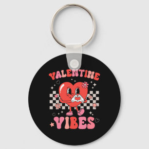 Chaveiro Groovy Valentine Vibes Dia dos Namorados Garotas M