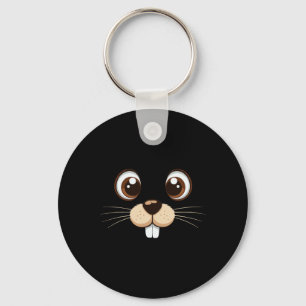 Chaveiro Groundhog Face Costume Kids Groundhog Day Hallowee