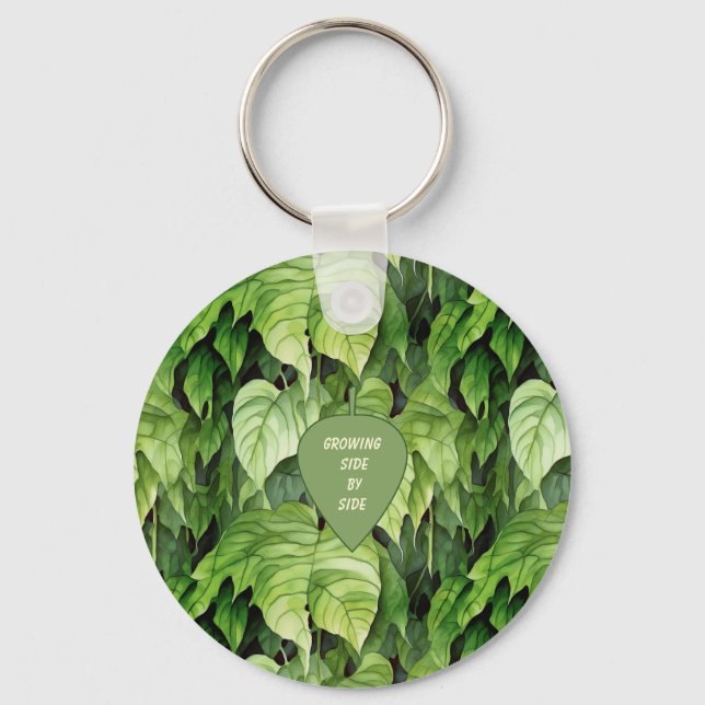 Chaveiro Growing Side by Side Green Leaf (Frente)
