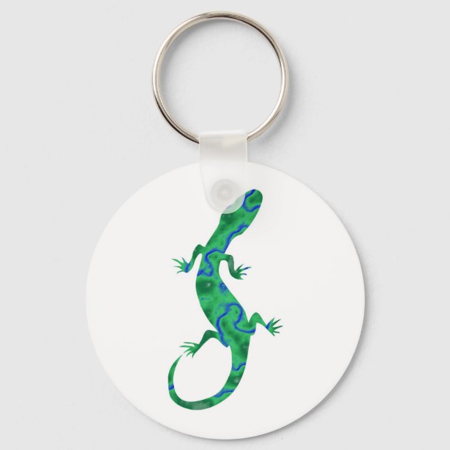 Chaveiro Grüner Gecko ArtDeco (Frente)