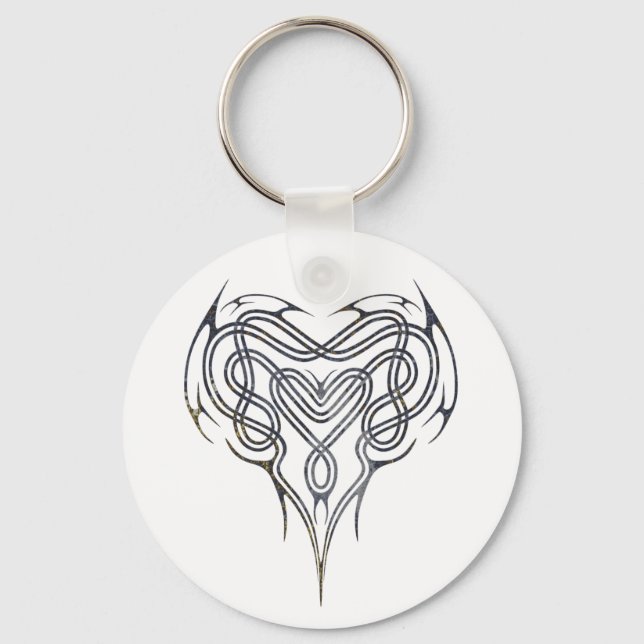 Chaveiro Grunge Celtic Heart Knot (Frente)