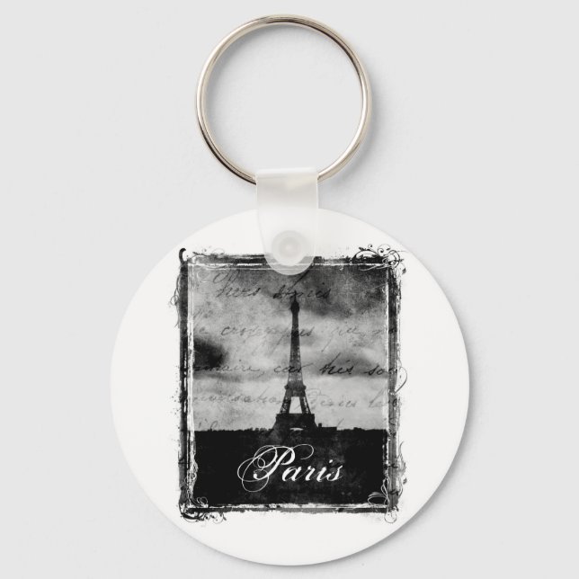 Chaveiro Grunge Edge Texturizado Paris (Frente)