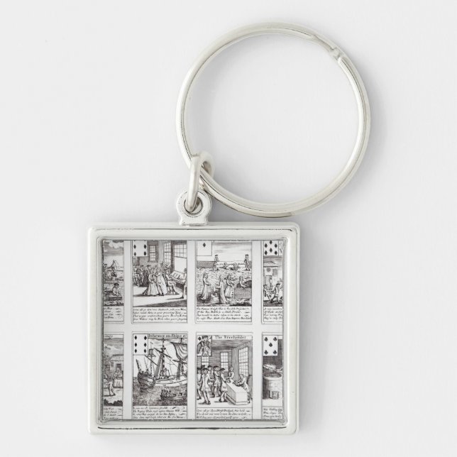 Chaveiro Grupo de descrição dos cartões de jogo Satirical (Frente)