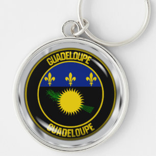 Chaveiro Guadeloupe Round Emblem