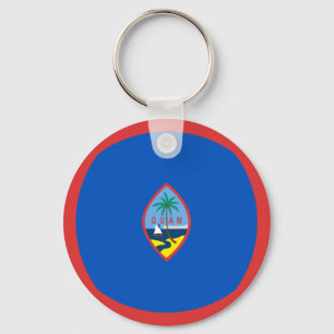 Chaveiro Guam Fisheye Flag Keychain
