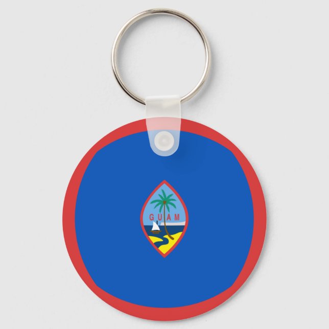 Chaveiro Guam Fisheye Flag Keychain (Frente)