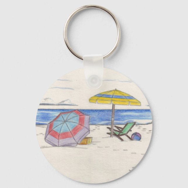 Chaveiro GUARDA-CHUVAS DE PRAIA (Frente)