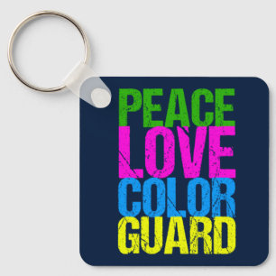 Chaveiro Guarda de cor do Peace Love