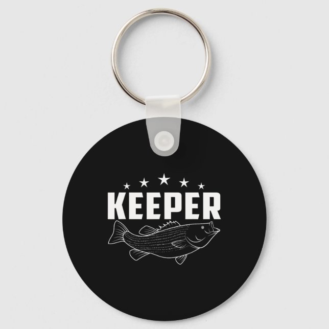 Chaveiro Guarda de equipamento de pesca engraçado  (Frente)