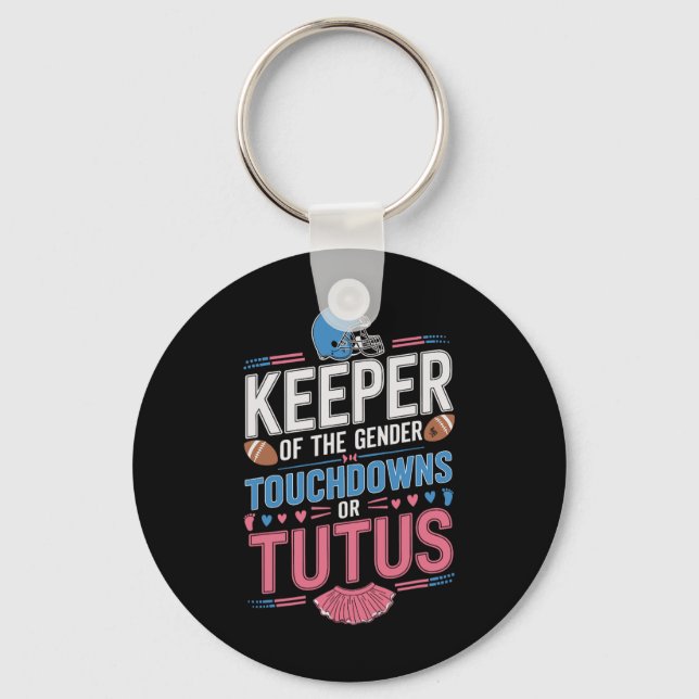 Chaveiro Guardião dos Touchdowns de Gênero ou Tutus de Gêne (Frente)
