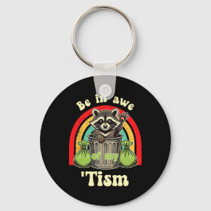 Chaveiro Guaxinim Engraçado Conscientização sobre Autismo F