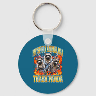 Chaveiro Guaxinim Meu Animal Srit é um Panda de Lixo Bota D