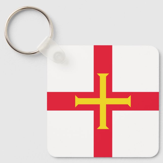 Chaveiro Guernsey Flag (Frente)