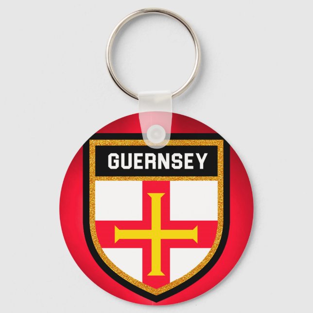 Chaveiro Guernsey Flag (Frente)