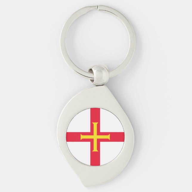 Chaveiro Guernsey Flag (Frente)