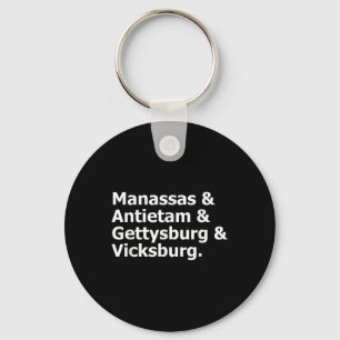 Chaveiro Guerra Civil Bateu Manas Antietam Gettysburg Vicks