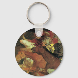 Chaveiro Guerra de Arnold Bocklin, Simbolismo Antigo Arte F